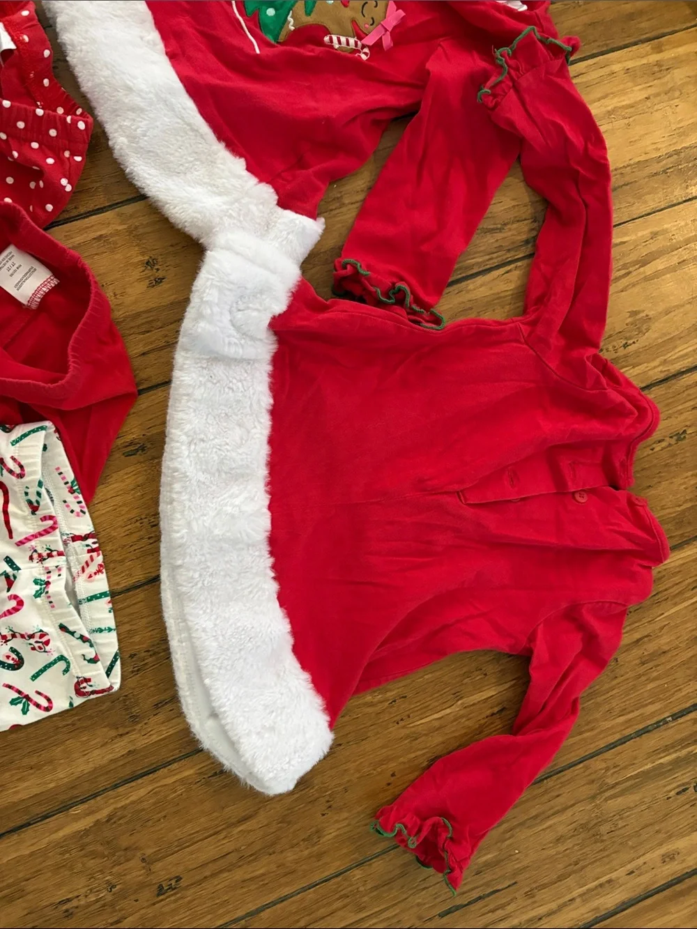 Red & Green Holiday Girls Bundle Matching Set 2T